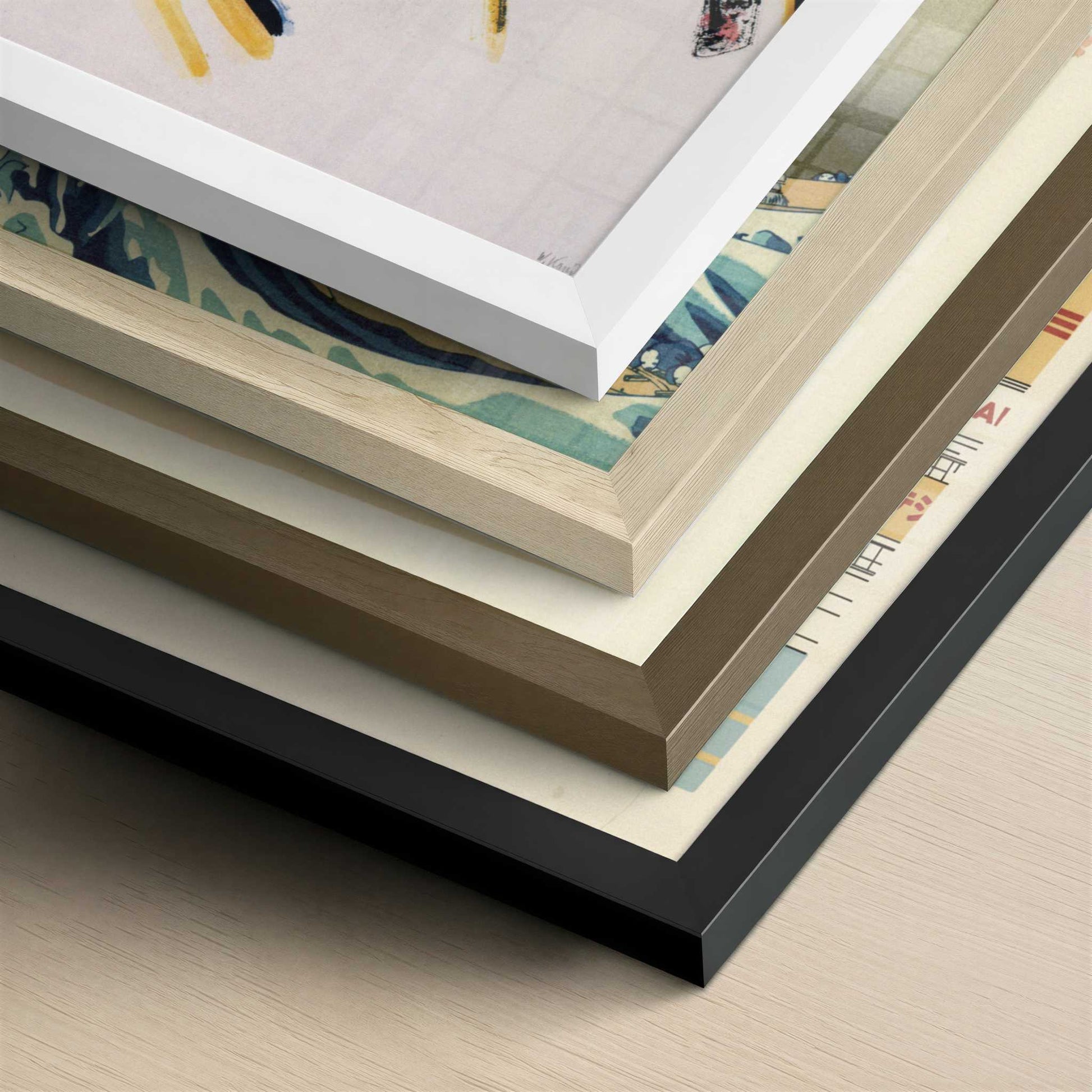 Untitled (1923) by Wassily Kandinsky – Art Print - Close-up detail of the different frames