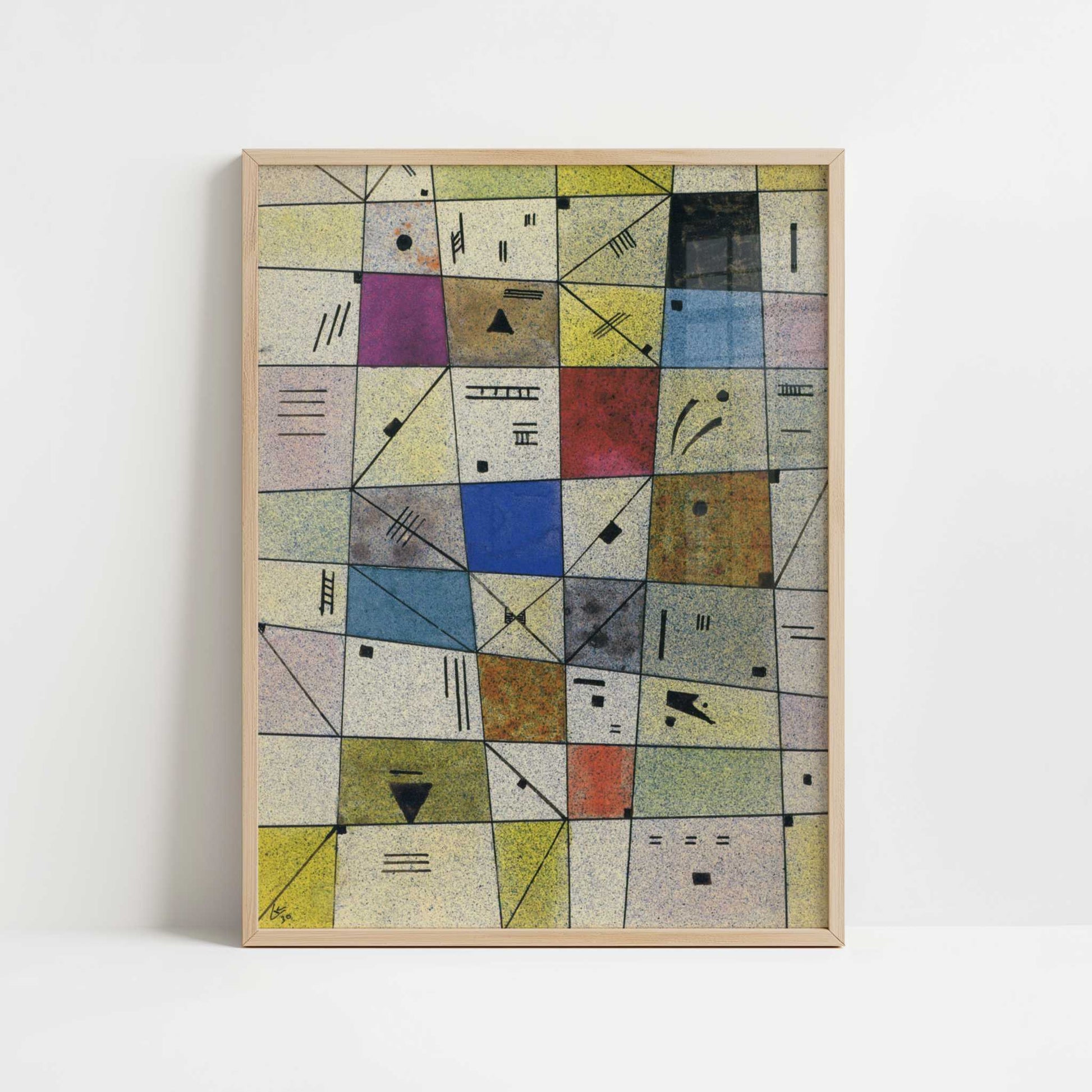 Untitled (1930) by Wassily Kandinsky – Art Print - Art print in oak frame