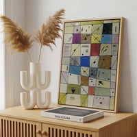 Framed Canvas - Framed canvas in a stylish interior setting