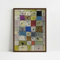 Framed Canvas - Framed canvas in dark wood color frame