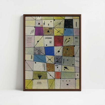 Framed Canvas - Framed canvas in dark wood color frame