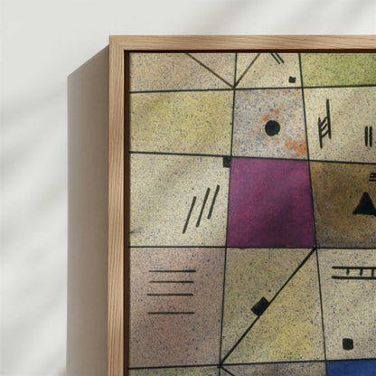 Framed Canvas - Close-up detail and texture of the framed canvas