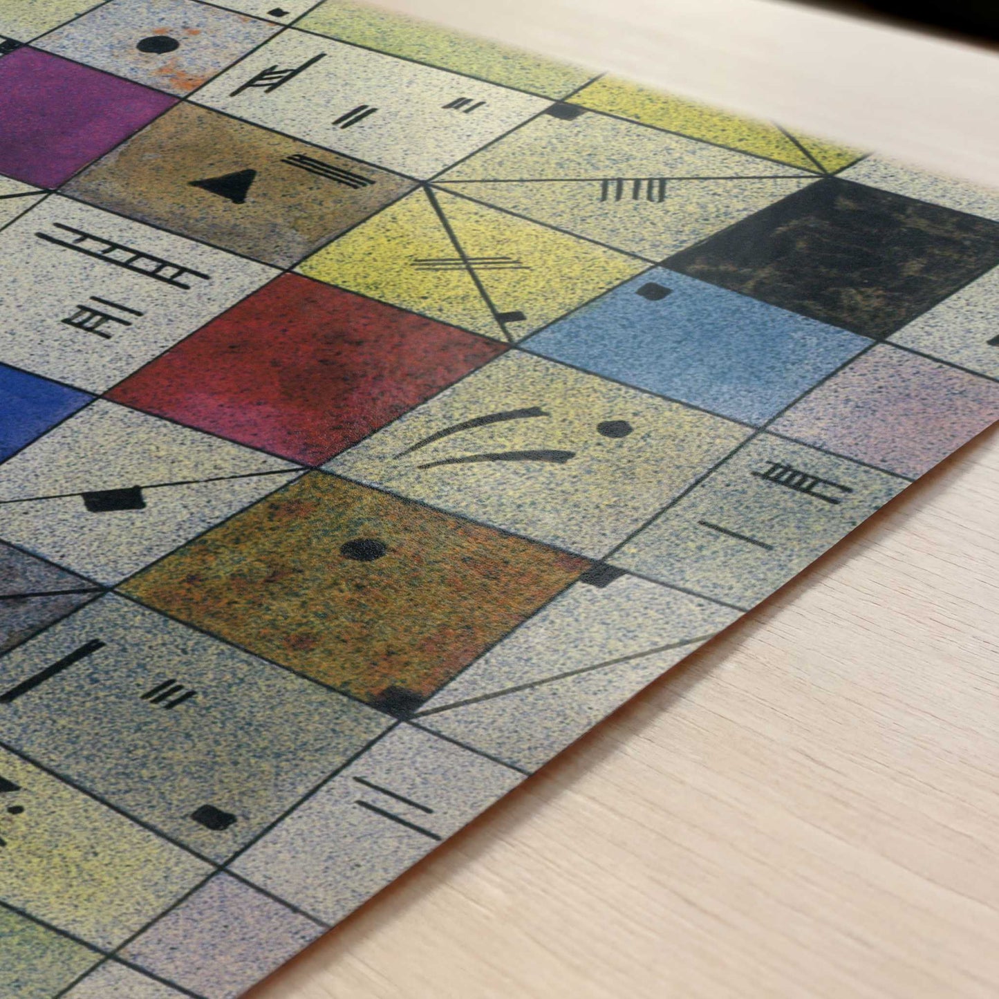 Untitled (1930) by Wassily Kandinsky – Art Print - Close-up detail of the art print