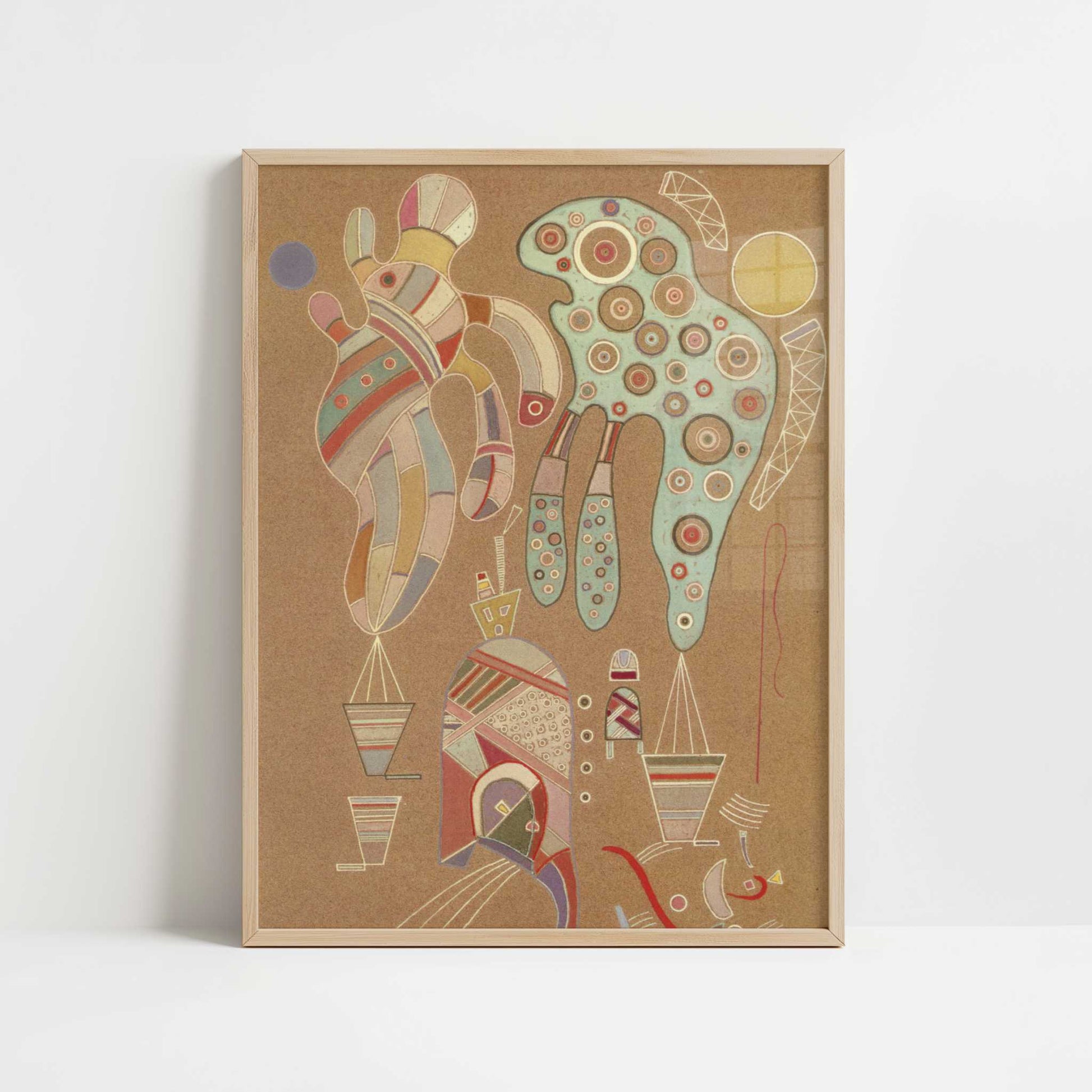 Untitled (1941) by Wassily Kandinsky – Art Print - Art print in oak frame