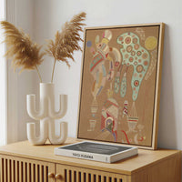 Framed Canvas - Framed canvas in a stylish interior setting