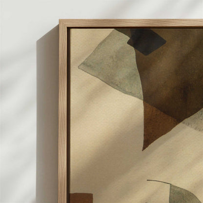 Framed Canvas - Close-up detail and texture of the framed canvas