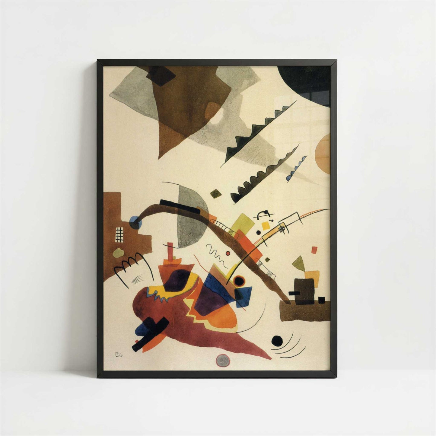 Vibration (1924) by Wassily Kandinsky – Art Print - Art print in black frame