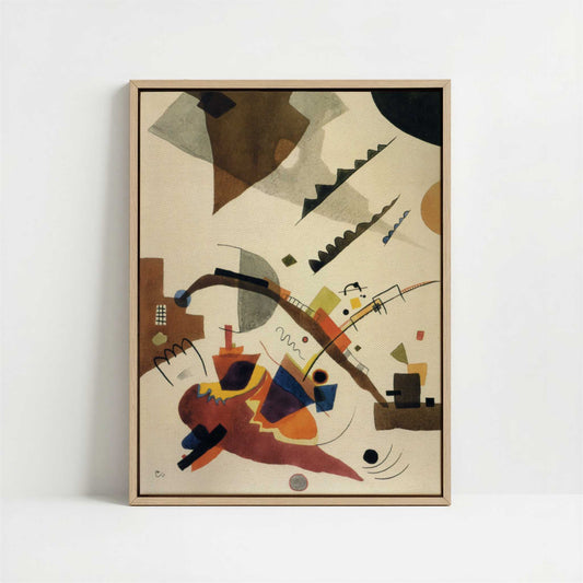 Framed Canvas - Framed canvas in oak color frame