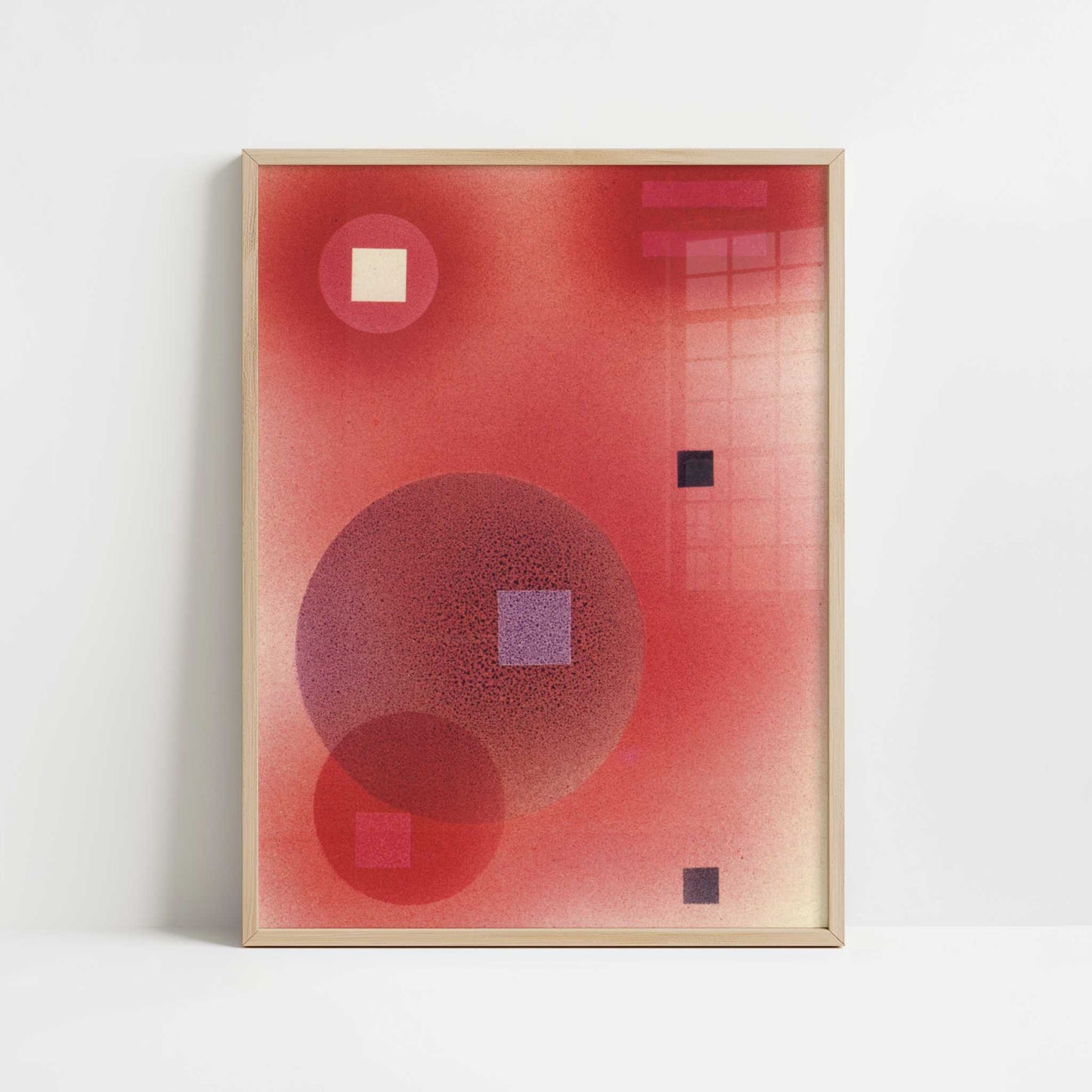 Weighing (1928) by Wassily Kandinsky – Art Print - Art print in oak frame