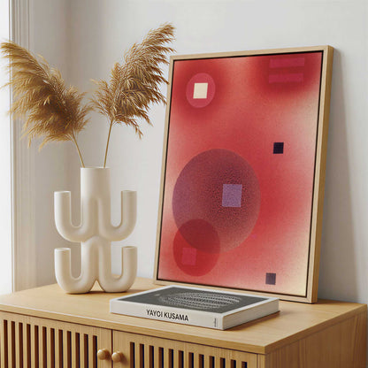 Framed Canvas - Framed canvas in a stylish interior setting