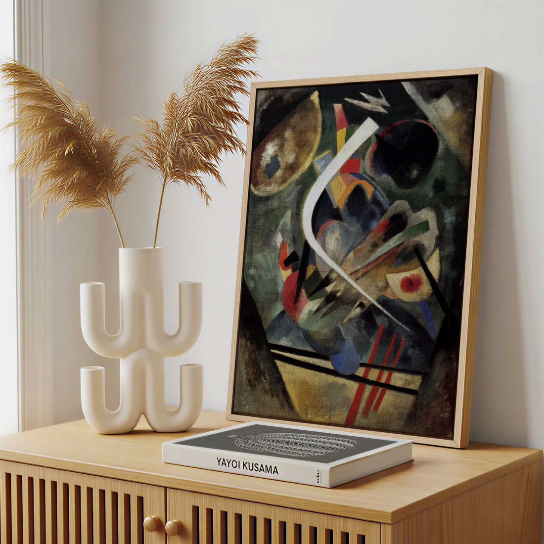 Framed Canvas - Framed canvas in a stylish interior setting
