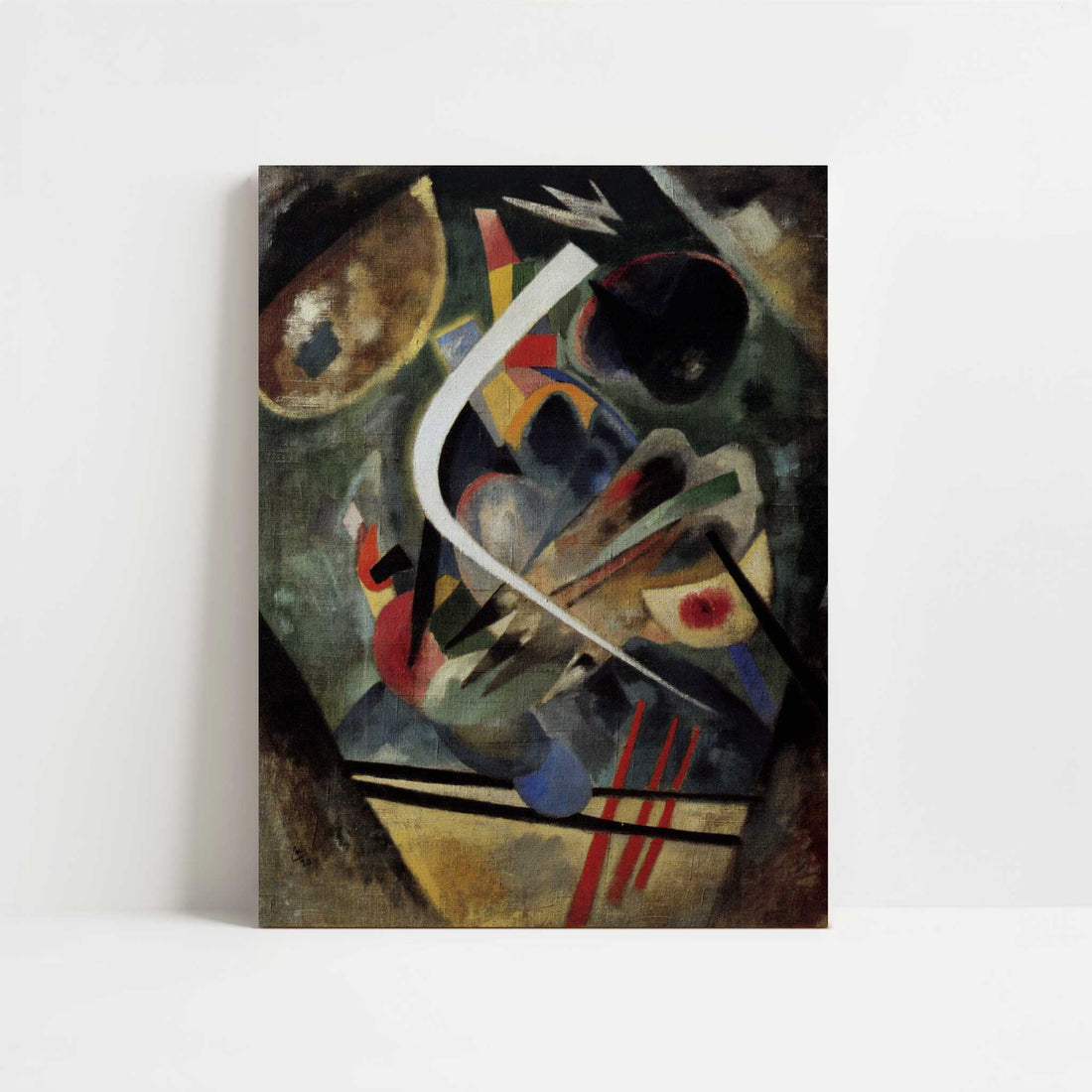 White Stroke (1920) by Wassily Kandinsky – Art Print - Unframed art print