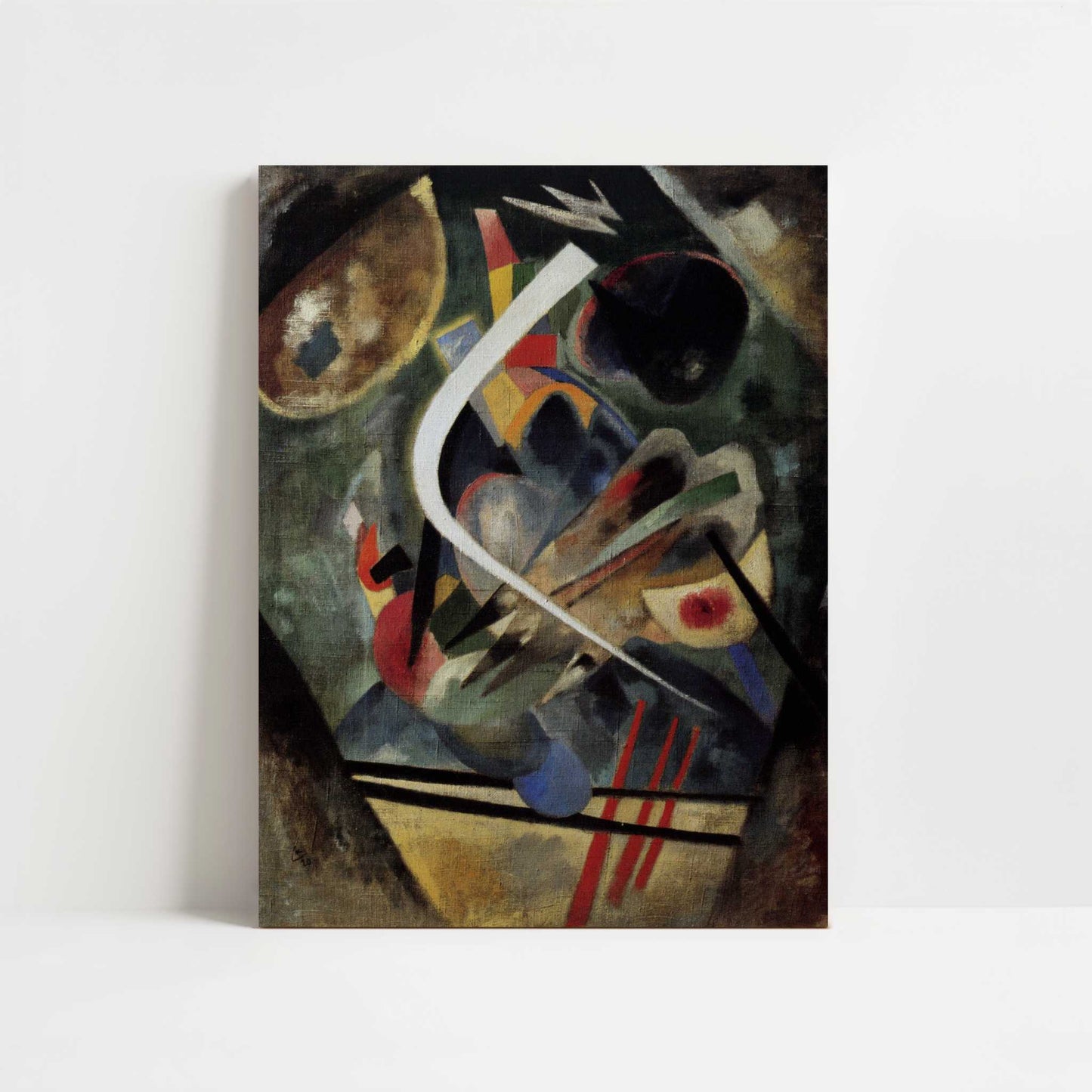 White Stroke (1920) by Wassily Kandinsky – Art Print - Unframed art print