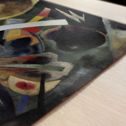 White Stroke (1920) by Wassily Kandinsky – Art Print - Close-up detail of the art print