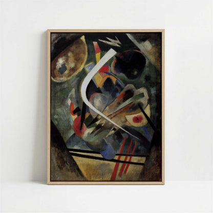 Framed Canvas - Framed canvas in oak color frame