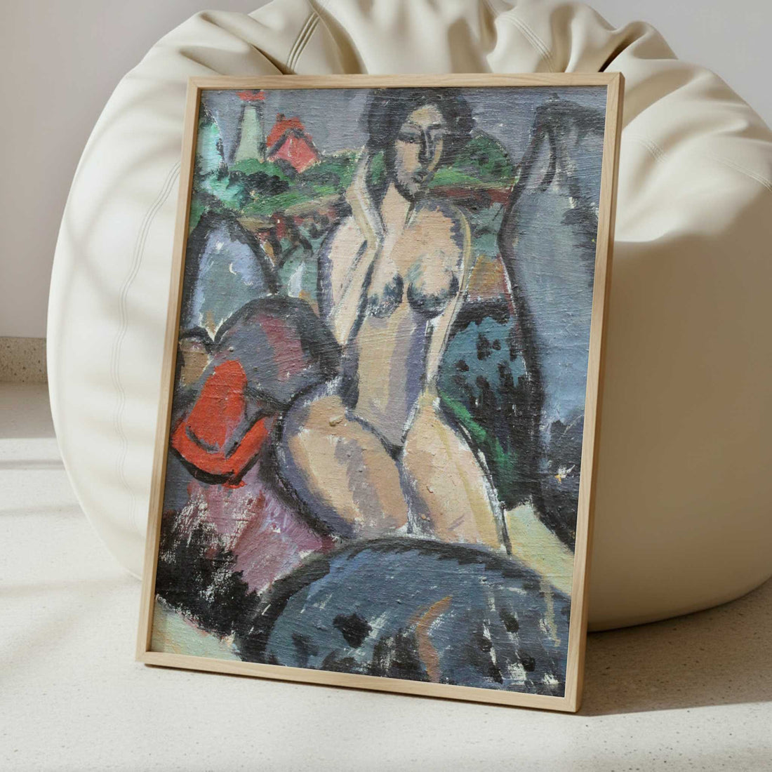 Bather between Rocks (1912) by Ernst Ludwig Kirchner – Art Print - Interior inspiration