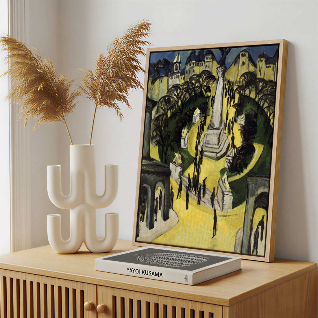 Framed Canvas - Framed canvas in a stylish interior setting
