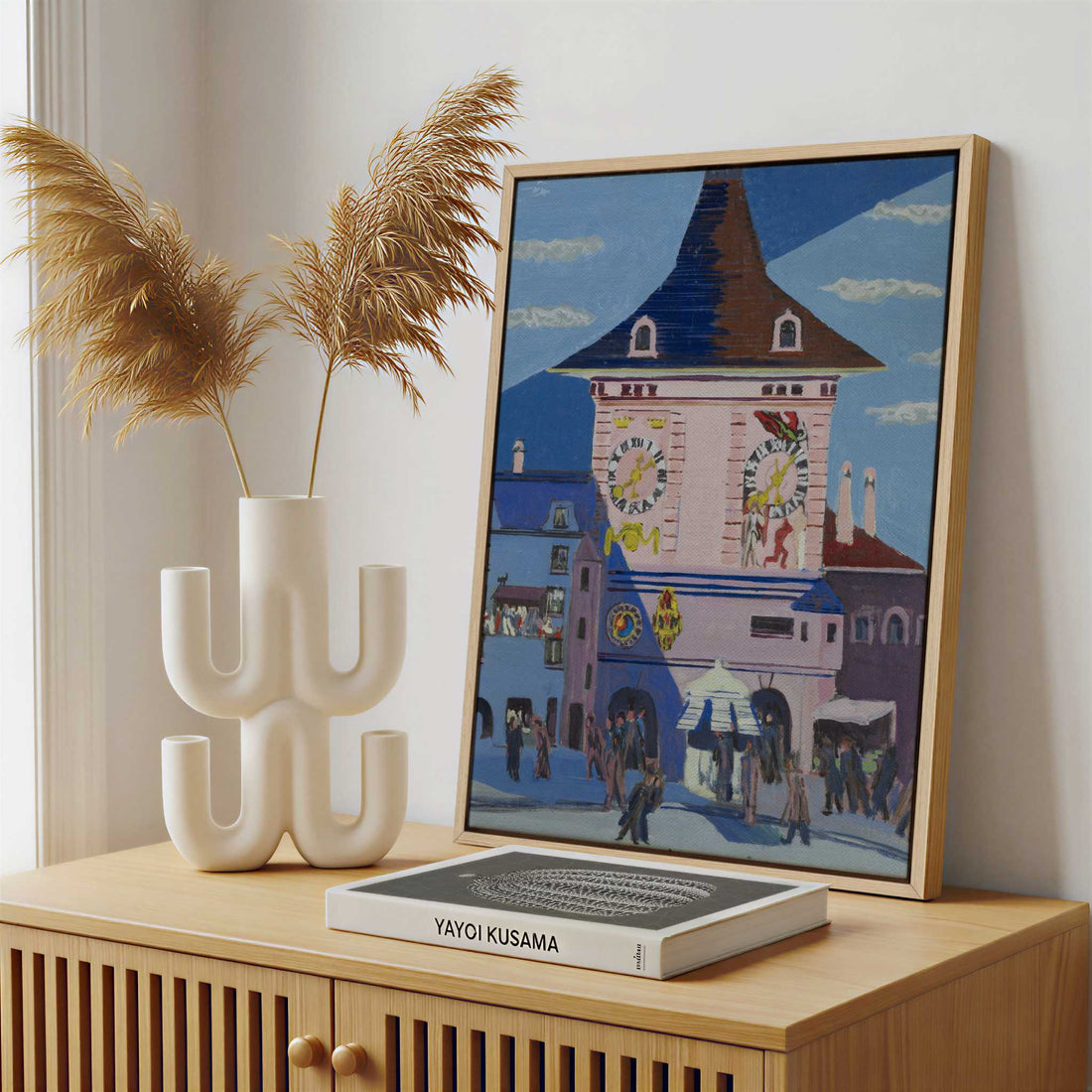 Framed Canvas - Framed canvas in a stylish interior setting