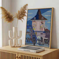 Framed Canvas - Framed canvas in a stylish interior setting