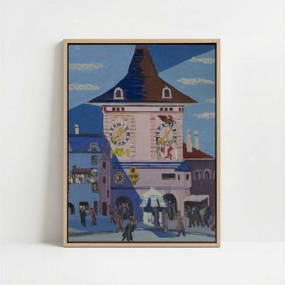Framed Canvas - Framed canvas in oak color frame