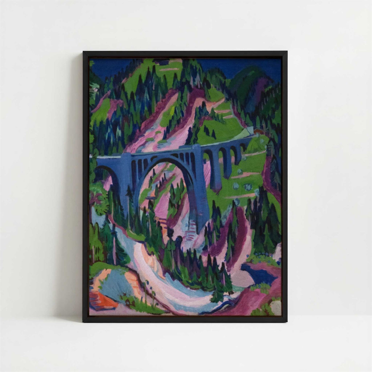 Framed Canvas - Framed canvas in black frame