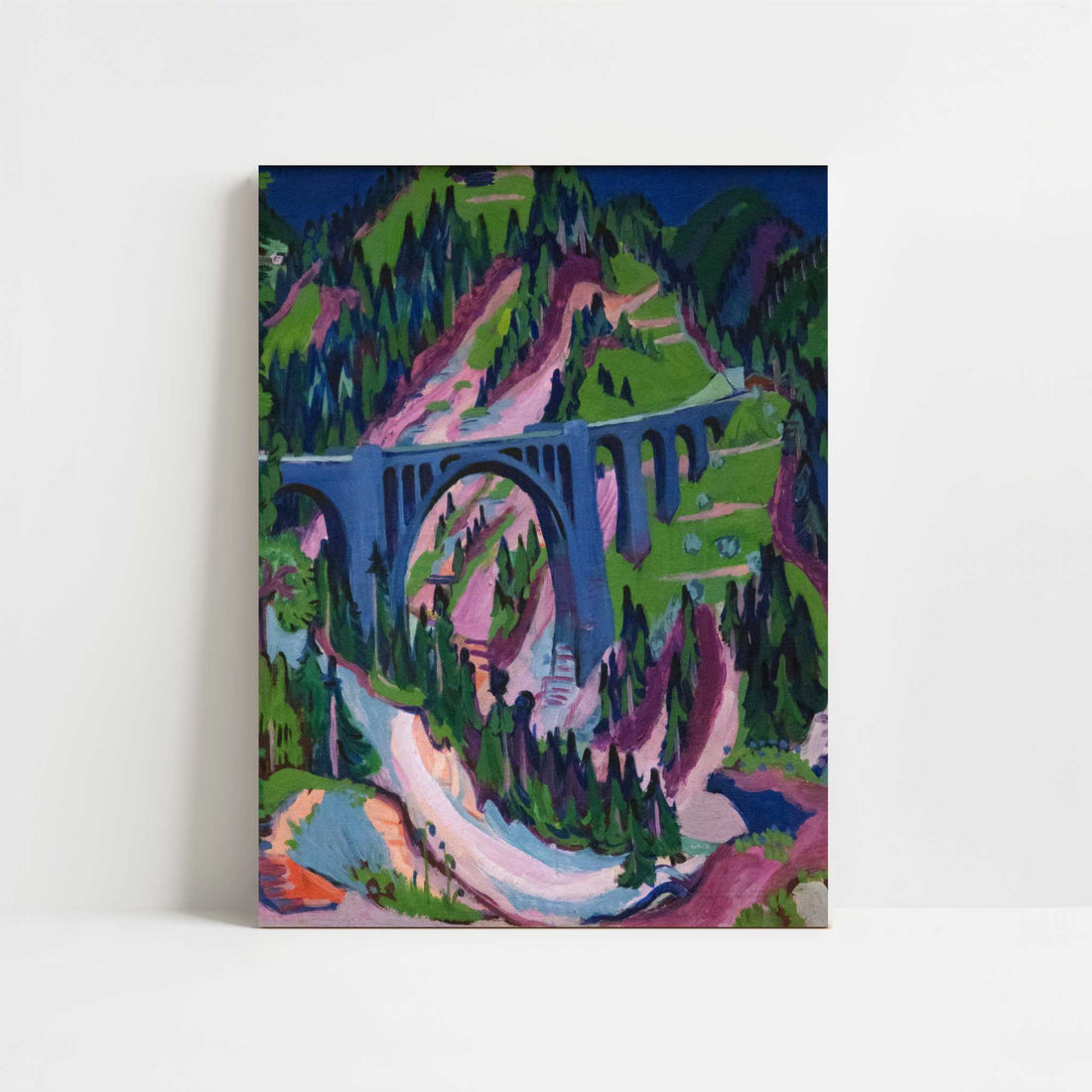 Bridge near Meadows (1926) by Ernst Ludwig Kirchner – Art Print - Unframed art print
