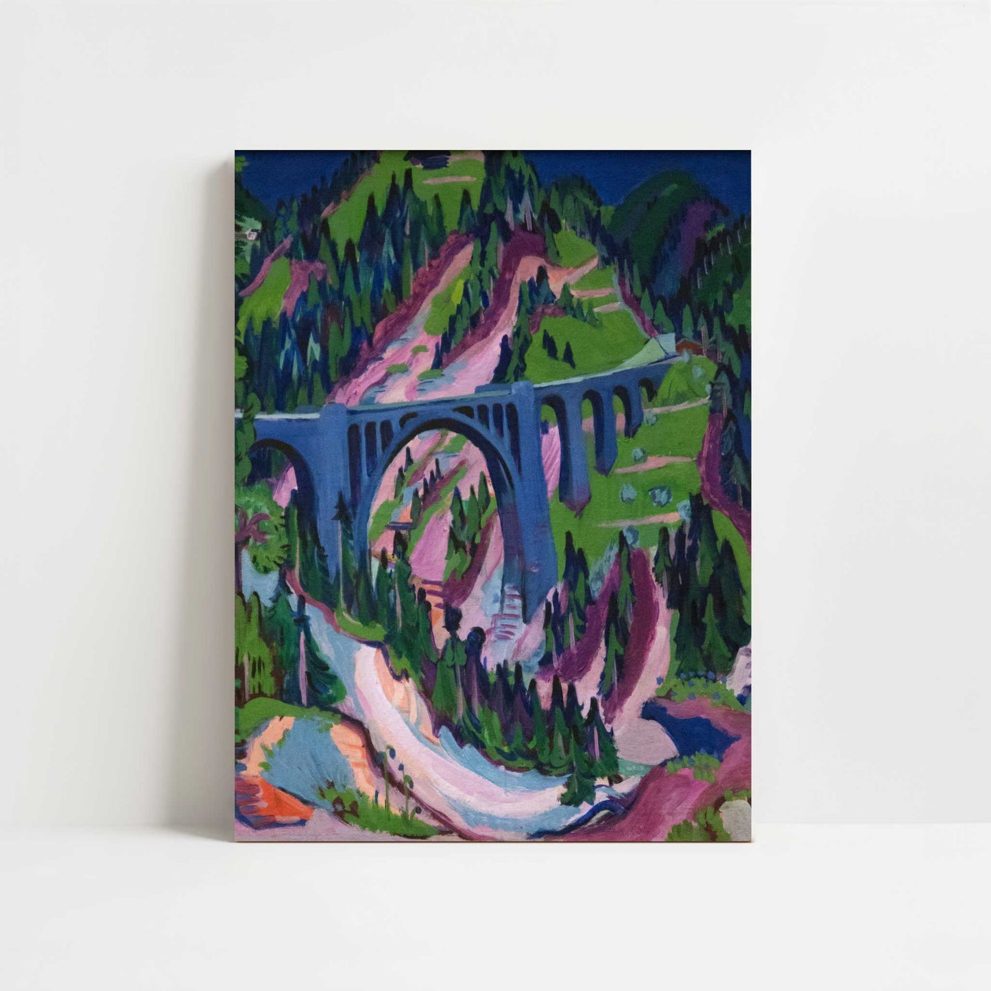 Bridge near Meadows (1926) by Ernst Ludwig Kirchner – Art Print - Unframed art print