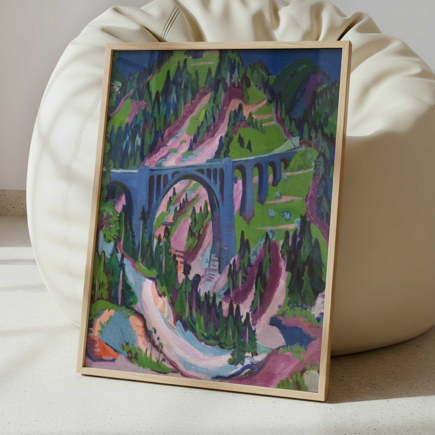 Bridge near Meadows (1926) by Ernst Ludwig Kirchner – Art Print - Interior inspiration