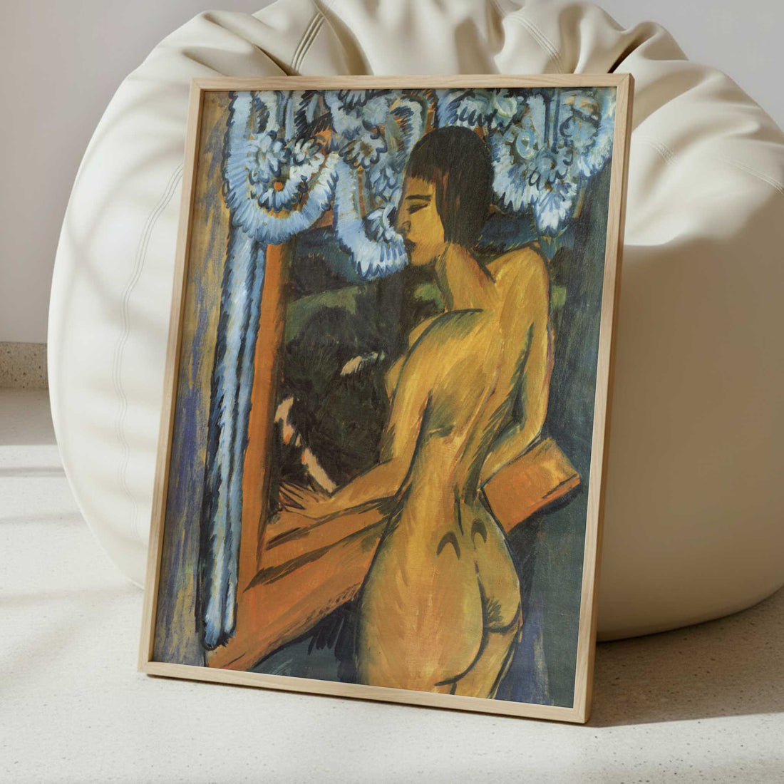 Brown Nude at the Window (1912) by Ernst Ludwig Kirchner – Art Print - Interior inspiration