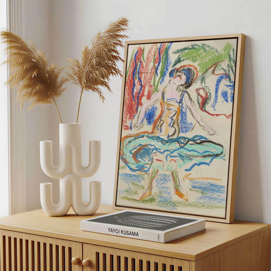 Framed Canvas - Framed canvas in a stylish interior setting