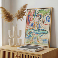 Framed Canvas - Framed canvas in a stylish interior setting