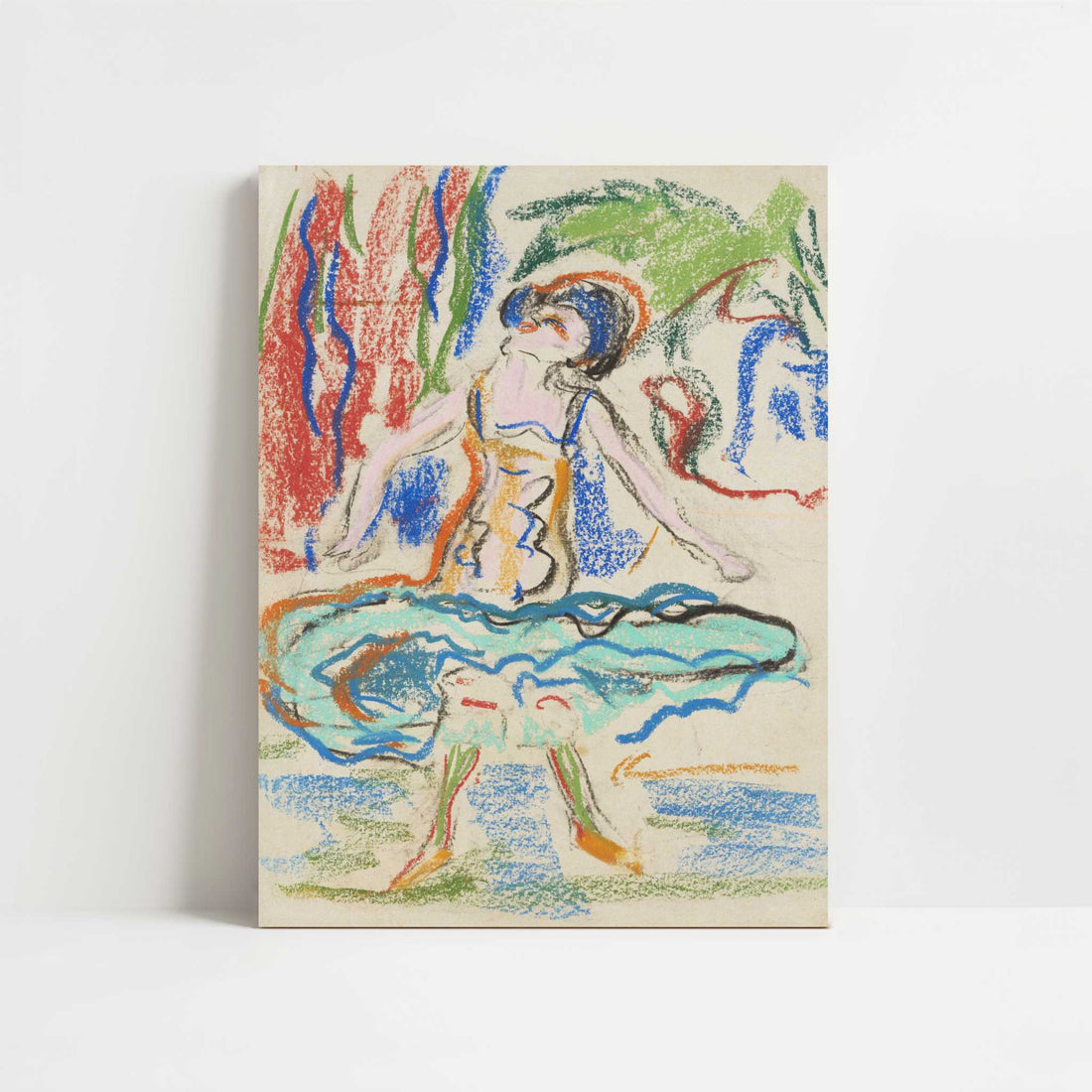 Cabaret Dancer (1908–1909) by Ernst Ludwig Kirchner – Art Print - Unframed art print