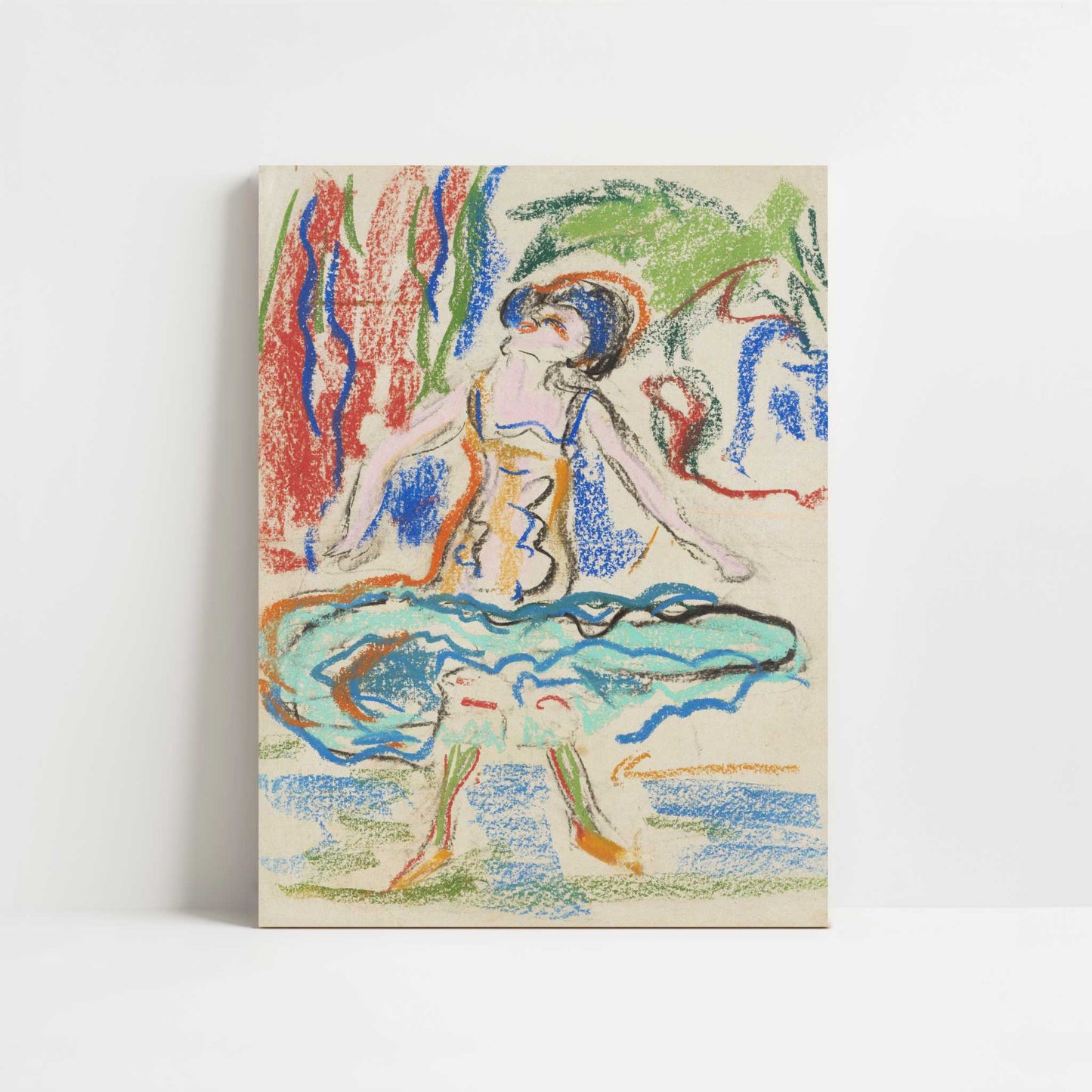 Cabaret Dancer (1908–1909) by Ernst Ludwig Kirchner – Art Print - Unframed art print