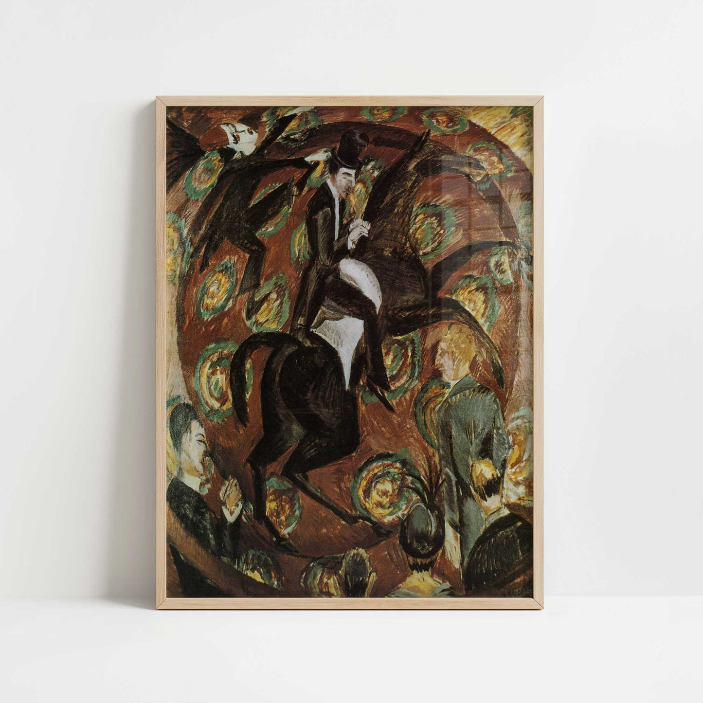 Circus Rider (1914) by Ernst Ludwig Kirchner – Art Print - Art print in oak frame
