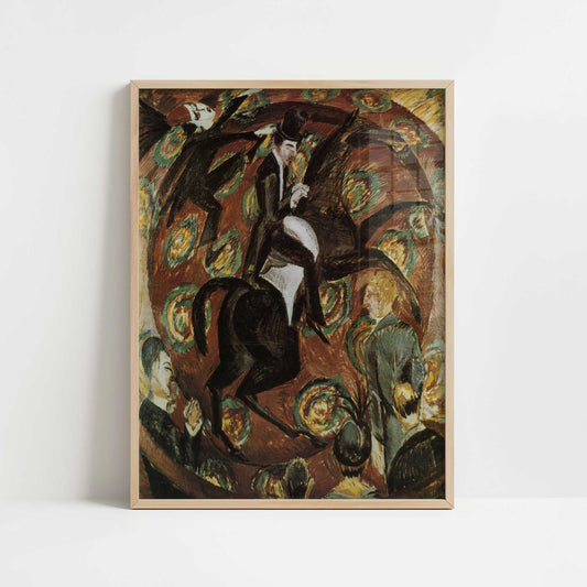 Circus Rider (1914) by Ernst Ludwig Kirchner – Art Print - Art print in oak frame