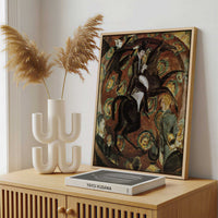 Framed Canvas - Framed canvas in a stylish interior setting