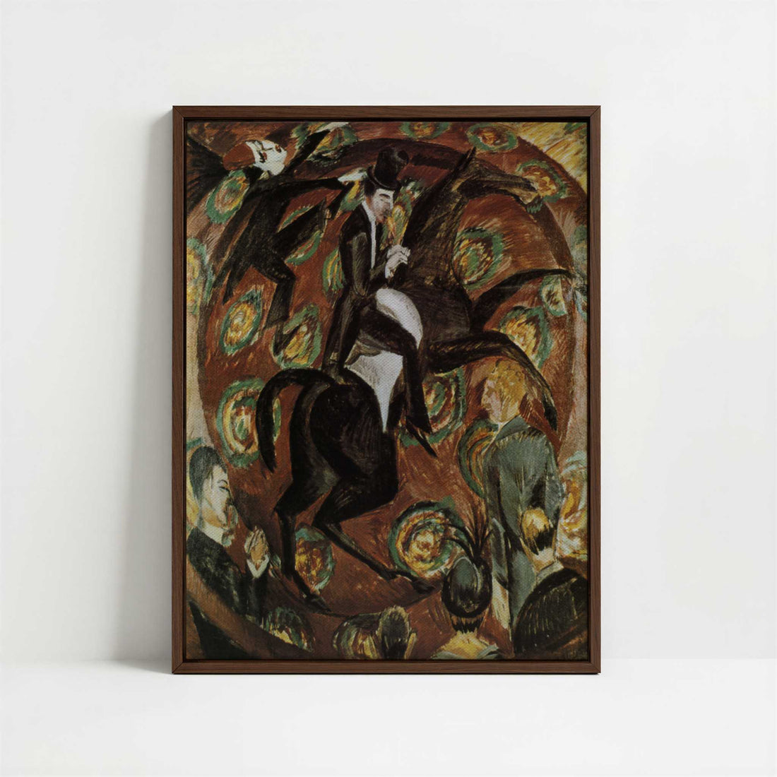 Framed Canvas - Framed canvas in dark wood color frame