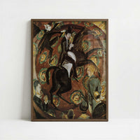 Circus Rider (1914) by Ernst Ludwig Kirchner – Art Print - Art print in dark wood frame
