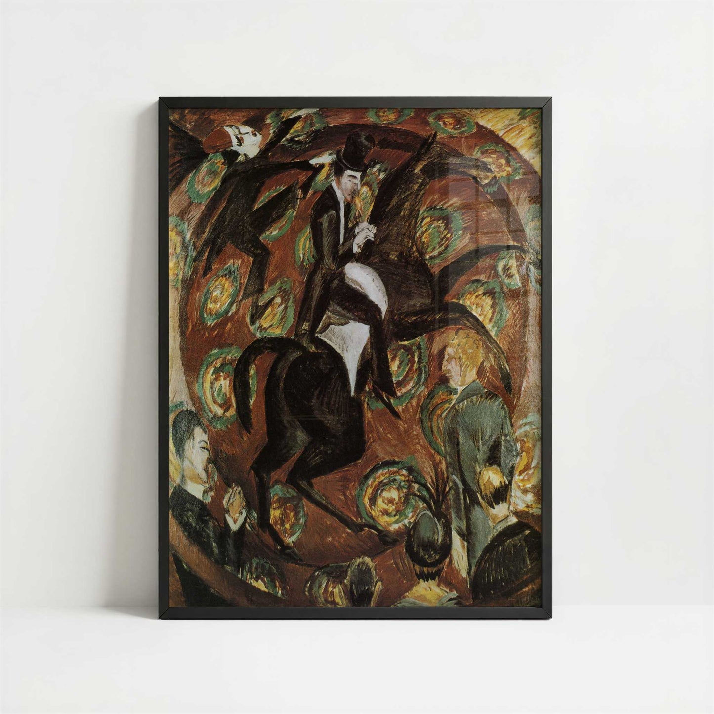 Circus Rider (1914) by Ernst Ludwig Kirchner – Art Print - Art print in black frame