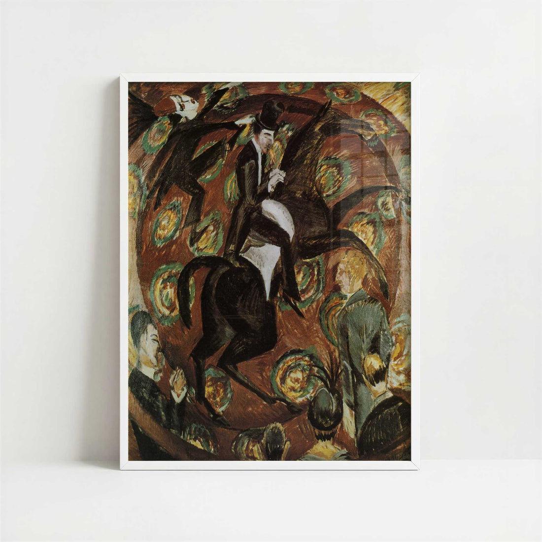 Circus Rider (1914) by Ernst Ludwig Kirchner – Art Print - Art print in white frame