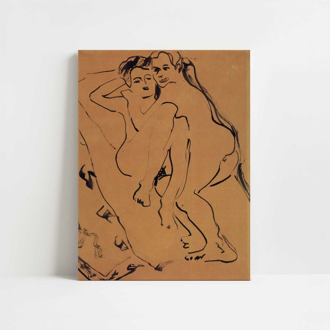 Couple (1909) by Ernst Ludwig Kirchner – Art Print - Unframed art print