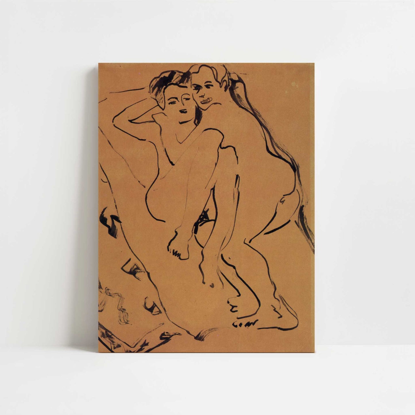 Couple (1909) by Ernst Ludwig Kirchner – Art Print - Unframed art print
