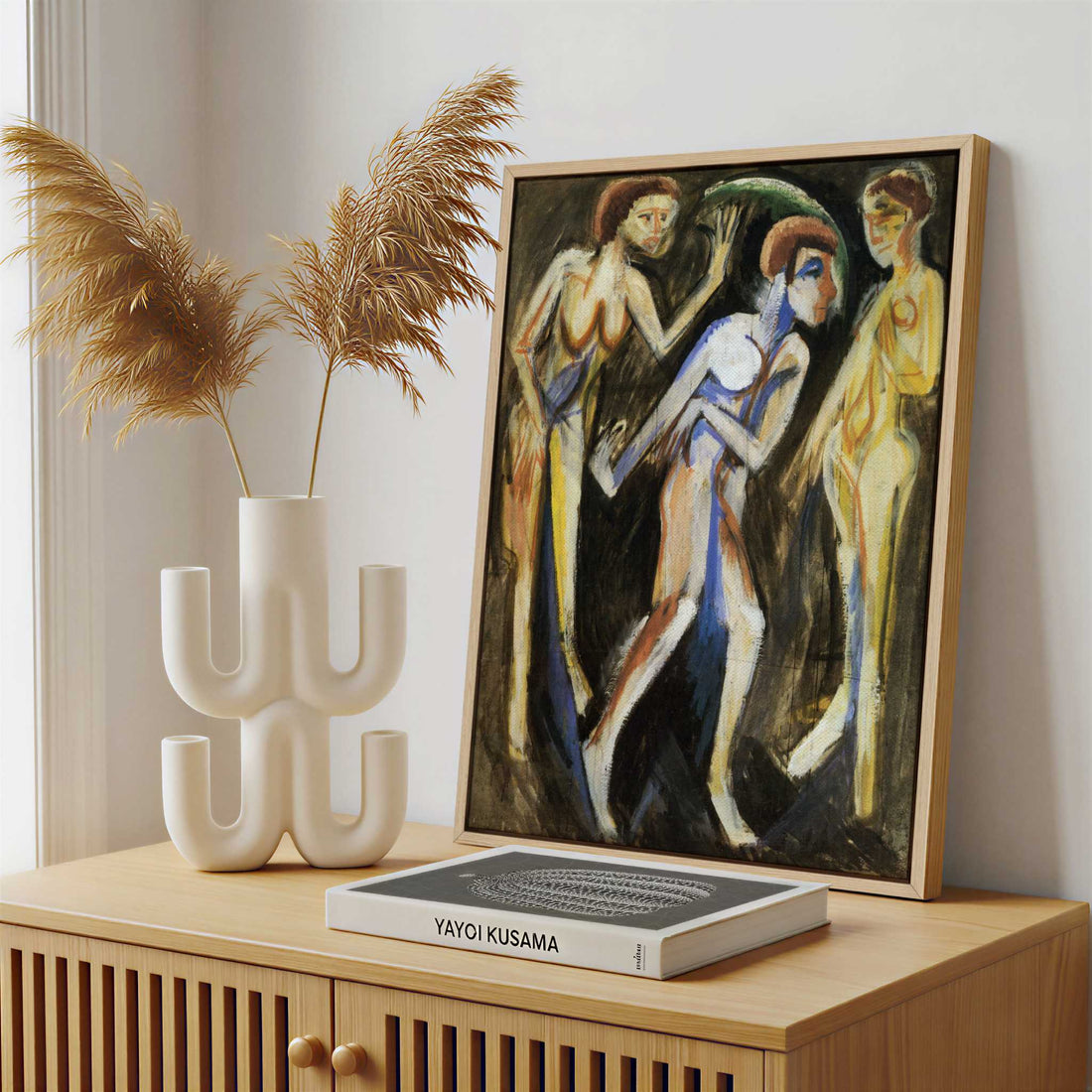 Framed Canvas - Framed canvas in a stylish interior setting