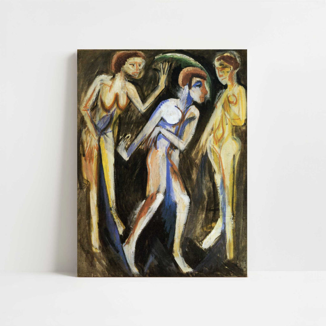 Dance between the Women (1915) by Ernst Ludwig Kirchner – Art Print - Unframed art print