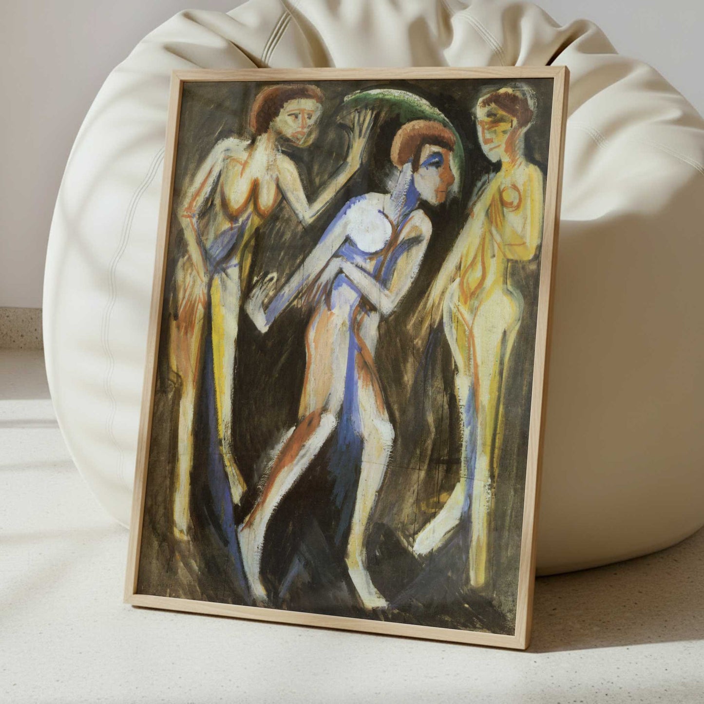 Dance between the Women (1915) by Ernst Ludwig Kirchner – Art Print - Interior inspiration