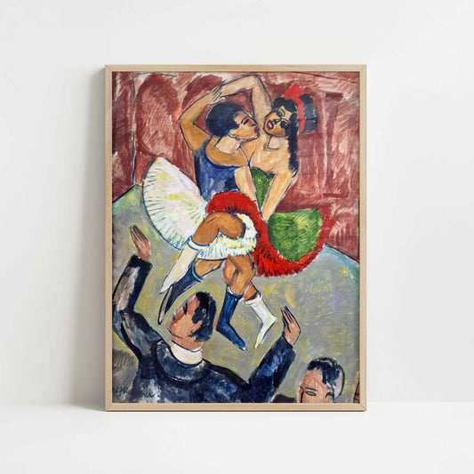 Dancing Scene (1911) by Ernst Ludwig Kirchner – Art Print - Art print in oak frame