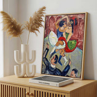 Framed Canvas - Framed canvas in a stylish interior setting
