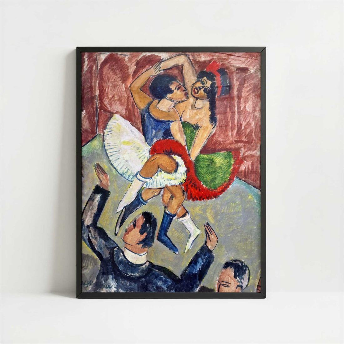 Dancing Scene (1911) by Ernst Ludwig Kirchner – Art Print - Art print in black frame