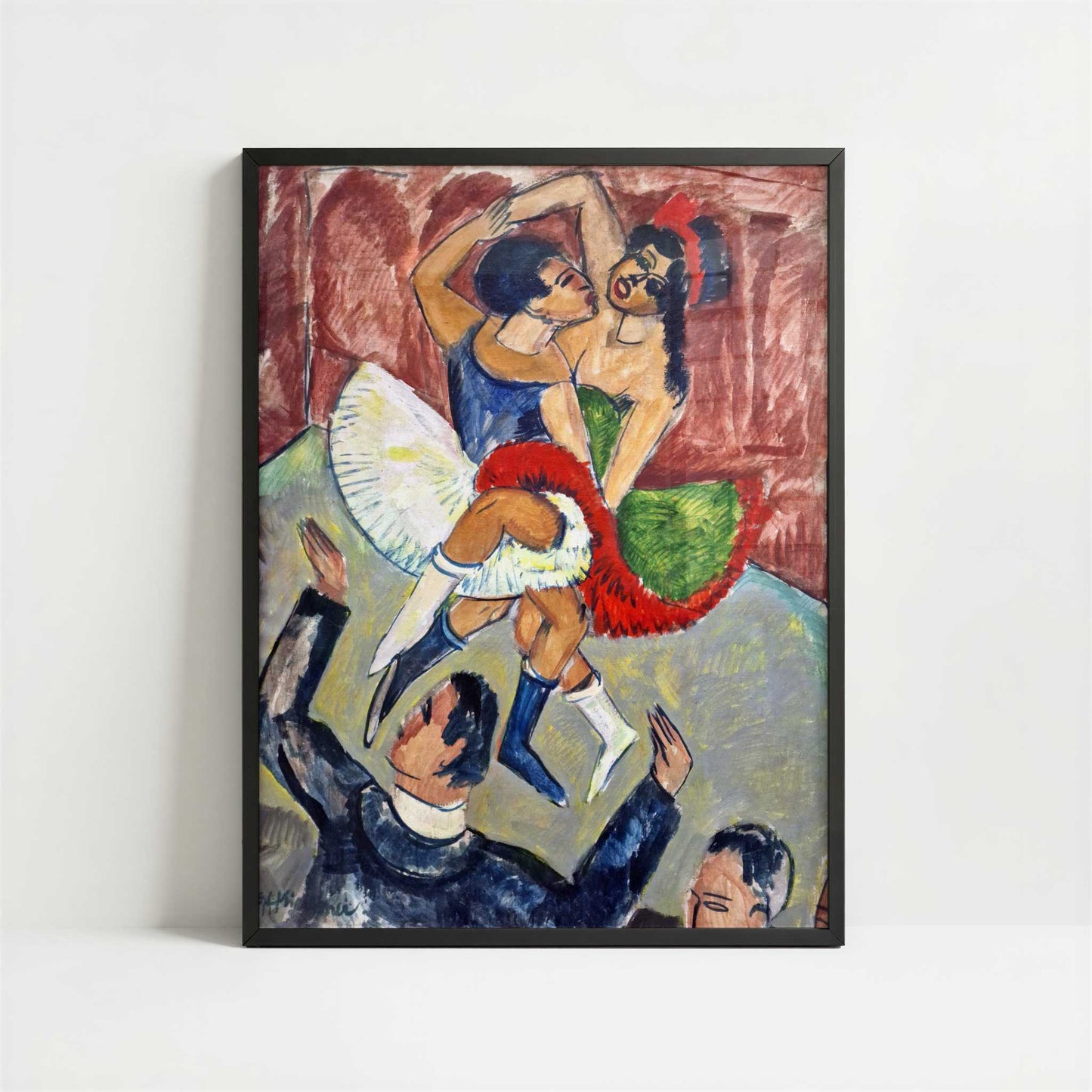Dancing Scene (1911) by Ernst Ludwig Kirchner – Art Print - Art print in black frame