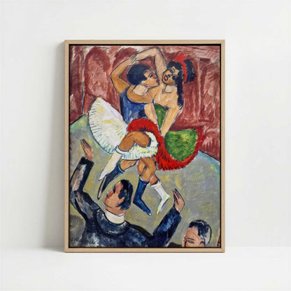 Framed Canvas - Framed canvas in oak color frame